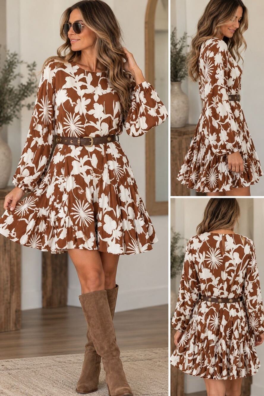 Just Me Dress SZ Small ( missing belt)